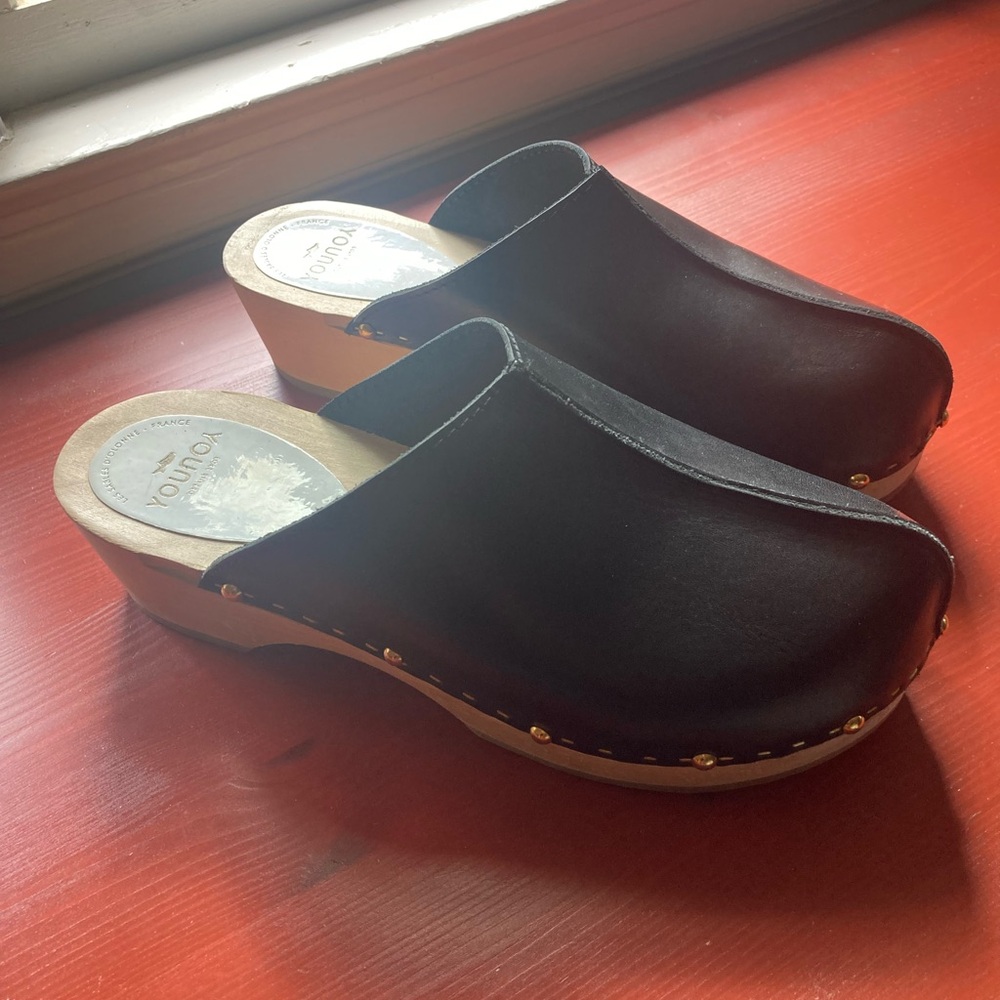 Sabot YOUYOU Yssa black leather clogs EU size 40